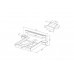Κρεβάτι Xelo  + led strip με κομοδίνα χρώμα oak-λευκό ματ 160x200εκ
