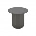 Βοηθητικό τραπέζι Dovel pakoworld mdf σε μαύρη απόχρωση Φ50x45εκ