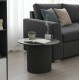 Τραπέζι σαλονιού Dovel pakoworld mdf σε μαύρη απόχρωση Φ70x40εκ Τραπέζι σαλονιού Dovel pakoworld mdf σε μαύρη απόχρωση Φ70x40εκ