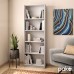 Βιβλιοθήκη Max pakoworld σε λευκό χρώμα 58x23x170εκ Βιβλιοθήκη Max pakoworld σε λευκό χρώμα 58x23x170εκ