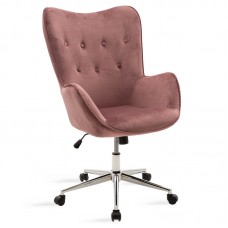 Καρέκλα γραφείου διευθυντή Kido pakoworld με βελούδο σάπιο μήλο