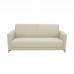 Καναπές διθέσιος Sidica I pakoworld PU σε μπεζ απόχρωση 135x82x81εκ