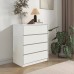 Συρταριέρα Kuanger pakoworld mdf σε λευκή απόχρωση 80x40x80εκ Συρταριέρα Kuanger pakoworld mdf σε λευκή απόχρωση 80x40x80εκ