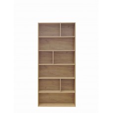 Βιβλιοθήκη Evergin pakoworld mdf σε oak απόχρωση 80x30x180εκ