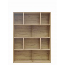 Βιβλιοθήκη Evergin pakoworld mdf σε oak απόχρωση 100x30x135εκ