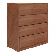 Συρταριέρα Kuanger pakoworld mdf σε καρυδί απόχρωση 80x40x80εκ