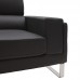 Καναπές Shea pakoworld 2θέσιος pu μαύρο-inox 158x80x87εκ Καναπές Shea pakoworld 2θέσιος pu μαύρο-inox 158x80x87εκ