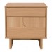 Κομοδίνο Jenfia pakoworld mdf σε φυσική απόχρωση 48x39x50,5εκ