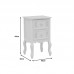 Συρταριέρα Pazlen Inart mdf σε λευκή αντικέ απόχρωση 40x45x65εκ