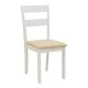 Καρέκλα Dallan pakoworld rubberwood λευκό 40x47.5x89εκ