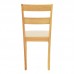 Καρέκλα Dallan pakoworld rubberwood σε φυσική απόχρωση 40x47.5x89εκ