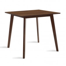 Τραπέζι Benson pakoworld MDF με καπλαμά  χρώμα καρυδί 80x80x75εκ