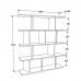 Βιβλιοθήκη Ratu pakoworld sonoma-μαύρο 120x24,6x141εκ