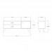 Έπιπλο τηλεόρασης Wison pakoworld σε oak απόχρωση 120x29x50εκ Έπιπλο τηλεόρασης Wison pakoworld σε oak απόχρωση 120x29x50εκ