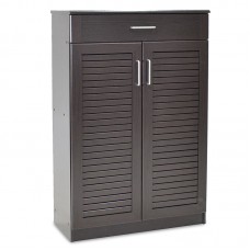 Παπουτσοθήκη-ντουλάπι SANTE pakoworld 20 ζεύγων χρώμα wenge 80x37x123εκ