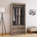 Ντουλάπα ρούχων δίφυλλη OLYMPUS pakoworld χρώμα castillo-toro 81x57x183εκ Ντουλάπα ρούχων δίφυλλη OLYMPUS pakoworld χρώμα castillo-toro 81x57x183εκ