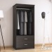 Ντουλάπα ρούχων δίφυλλη OLYMPUS pakoworld χρώμα wenge 81x57x183εκ Ντουλάπα ρούχων δίφυλλη OLYMPUS pakoworld χρώμα wenge 81x57x183εκ