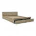 Double bed Nalos pakoworld with drawer castillo-oak 140x200cm