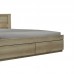 Double bed Nalos pakoworld with drawer castillo-oak 140x200cm