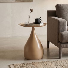 Βοηθητικό τραπέζι Samino pakoworld μέταλλο cappuccino Φ39x42εκ Βοηθητικό τραπέζι Samino pakoworld μέταλλο cappuccino Φ39x42εκ