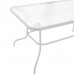 Τραπέζι κήπου Valor pakoworld μέταλλο λευκό-γυαλί 140x80x70εκ