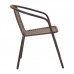 Tραπεζαρία Obbi-Watson pakoworld σετ 5τεμ καφέ μέταλλο-pe rattan 80x80x70εκ Tραπεζαρία Obbi-Watson pakoworld σετ 5τεμ καφέ μέταλλο-pe rattan 80x80x70εκ
