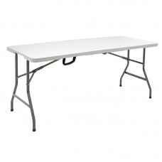 Τραπέζι catering Rodeo pakoworld πτυσσόμενο-βαλίτσα λευκό 240x70x74εκ