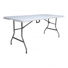 Τραπέζι catering-συνεδρίου Nedio pakoworld πτυσσόμενο-βαλίτσα λευκό μονοκόμματη επιφάνεια 180x70x74εκ