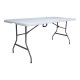 Τραπέζι catering-συνεδρίου Nedio pakoworld πτυσσόμενο-βαλίτσα λευκό μονοκόμματη επιφάνεια 180x70x74εκ