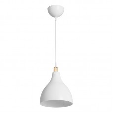 Φωτιστικό οροφής μονόφωτο Lofty pakoworld Ε27 λευκό Φ18x56εκ