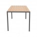 Τραπέζι Nares pakoworld αλουμίνιο ανθρακί-plywood φυσικό 140x80x72.5εκ Τραπέζι Nares pakoworld αλουμίνιο ανθρακί-plywood φυσικό 140x80x72.5εκ