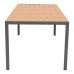 Τραπέζι Nares pakoworld αλουμίνιο ανθρακί-plywood φυσικό 180x90x72.5εκ Τραπέζι Nares pakoworld αλουμίνιο ανθρακί-plywood φυσικό 180x90x72.5εκ