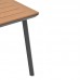 Τραπέζι Synergy pakoworld αλουμίνιο ανθρακί-plywood φυσικό 80x80x74εκ Τραπέζι Synergy pakoworld αλουμίνιο ανθρακί-plywood φυσικό 80x80x74εκ