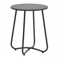 Τραπέζι Bramwell pakoworld μέταλλο ανθρακί Φ40x50εκ
