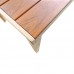 Τραπέζι Nares pakoworld αλουμίνιο cappuccino-plywood σε φυσική απόχρωση 140x80x72.5εκ
