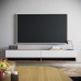 Έπιπλο τηλεόρασης επιτοίχιο Handra pakoworld λευκό-oak 180x31,5x29,5εκ Έπιπλο τηλεόρασης επιτοίχιο Handra pakoworld λευκό-oak 180x31,5x29,5εκ