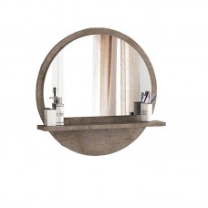 Hope pakoworld mirror in marble grey color 45x2x45cm