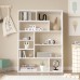 Βιβλιοθήκη Decora pakoworld σε λευκη απόχρωση 90x22x123.6εκ Βιβλιοθήκη Decora pakoworld σε λευκη απόχρωση 90x22x123.6εκ