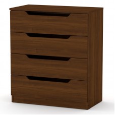 Συρταριέρα Azenor pakoworld 4ων συρταριών καρυδί 72x38x83εκ