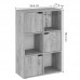 Βιβλιοθήκη Bookel pakoworld μελαμίνης σε oak απόχρωση 59.5x27.5x89εκ Βιβλιοθήκη Bookel pakoworld μελαμίνης σε oak απόχρωση 59.5x27.5x89εκ