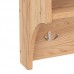 Κρεμάστρα Crosta pakoworld σε oak απόχρωση 80x28x40εκ