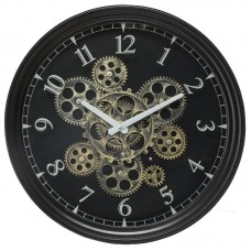 Ρολόι PWD-0083 pakoworld μέταλλο μαύρο Φ37x7εκ