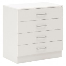 Συρταριέρα Elise pakoworld 4ων συρταριών λευκό 69x40x71εκ