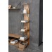 Βιβλιοθήκη mini Tars pakoworld sonoma-μαύρο 50x22x150εκ Βιβλιοθήκη mini Tars pakoworld sonoma-μαύρο 50x22x150εκ