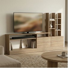 Σύνθετο σαλονιού Seruno pakoworld sonoma 170x25x100εκ