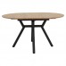 Tραπέζι Frances pakoworld επεκτεινόμενο MDF sonoma-μαύρο 100-140x100x75εκ Tραπέζι Frances pakoworld επεκτεινόμενο MDF sonoma-μαύρο 100-140x100x75εκ