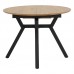 Tραπέζι Frances pakoworld επεκτεινόμενο MDF sonoma-μαύρο 100-140x100x75εκ Tραπέζι Frances pakoworld επεκτεινόμενο MDF sonoma-μαύρο 100-140x100x75εκ