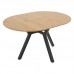 Tραπέζι Frances pakoworld επεκτεινόμενο MDF sonoma-μαύρο 100-140x100x75εκ Tραπέζι Frances pakoworld επεκτεινόμενο MDF sonoma-μαύρο 100-140x100x75εκ