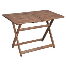 Τραπέζι Retto pakoworld μασίφ ξύλο οξιάς καρυδί εμποτισμού 120x75x71εκ