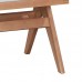 Καρέκλα Winslow pakoworld ξύλο rubberwood ανοικτό καρυδί-pvc rattan φυσικό-ύφασμα γκρι (2 ΤΜΧ)